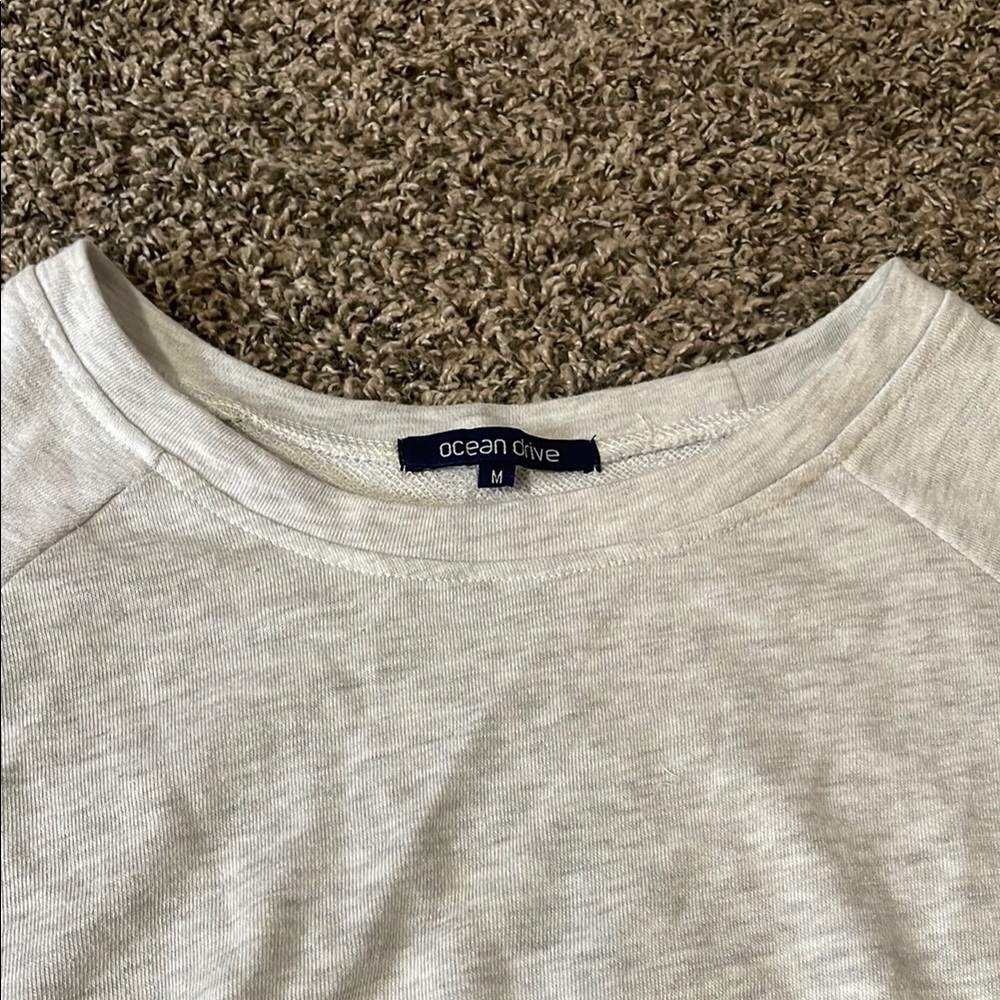 Ocean Drive Light Gray Women's Sweatshirt - Picture 4 of 6
